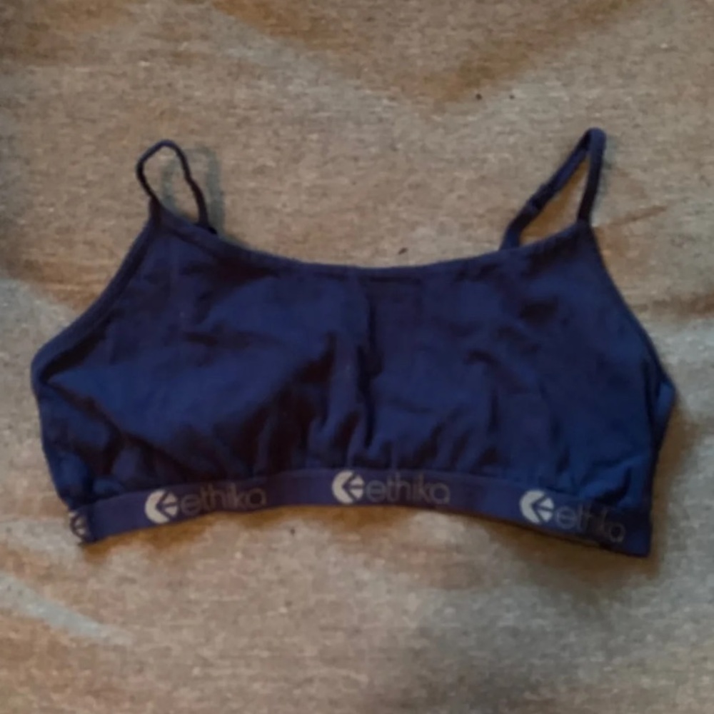 Ethika sports bra navy blue